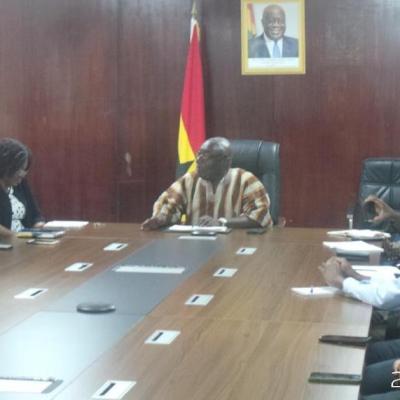 Meeting with the Minister of Environment, Science, Technology & Innovation, Hon Dr Kweku Afriyie
